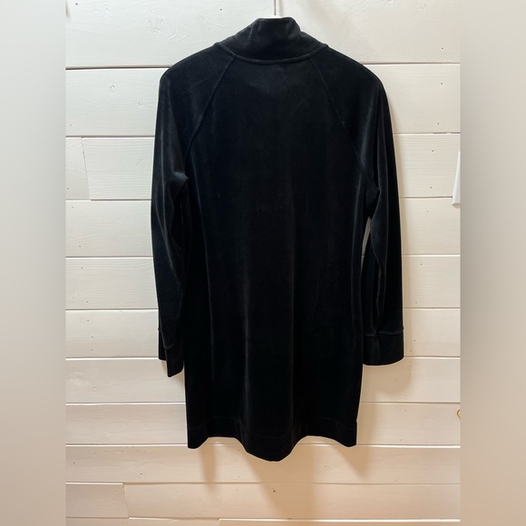 LILLY PULITZER Black Velour Half-Zip Dress XL - Picture 7 of 10